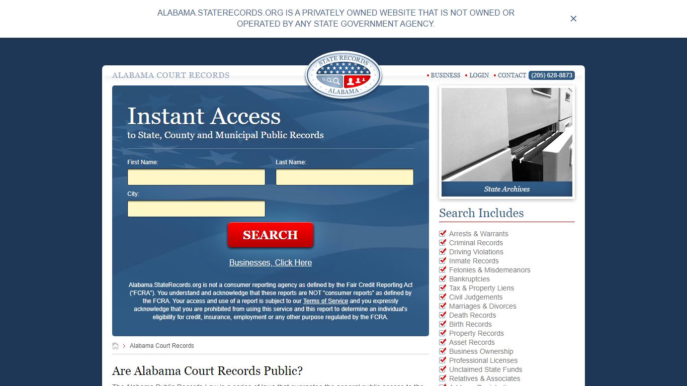 Alabama Court Records | StateRecords.org